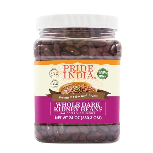 Pride Of India - Indian Whole Dark Kidney Beans - Protein & Fiber Rich Rajma